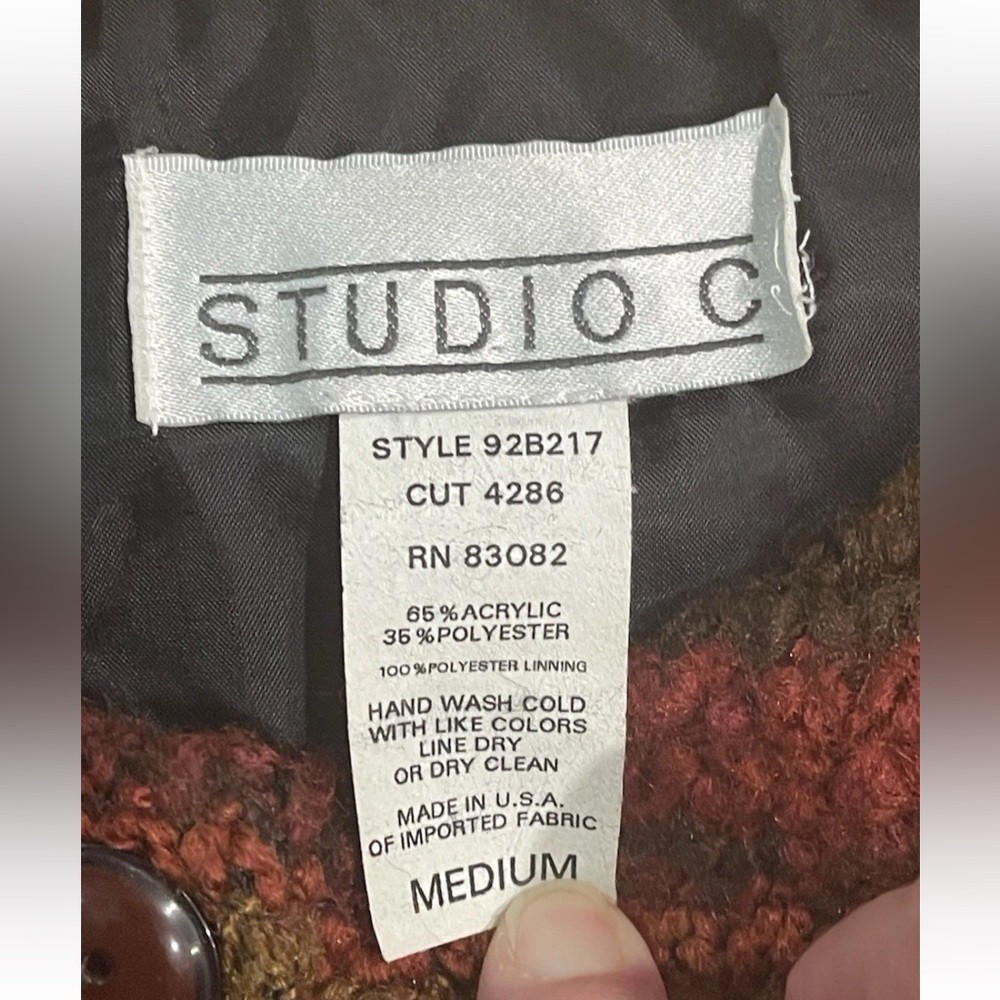 Studio C Multicolor Striped Jacket - image 10